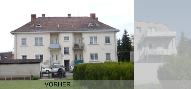 Sockelsanierung Aufstockung Wohnhausanlage