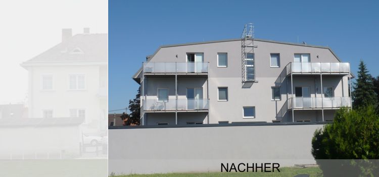 Sockelsanierung Aufstockung Wohnhausanlage